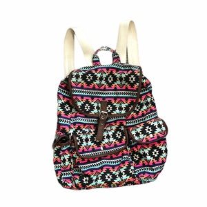 Drawstring Backpack Tribal Print